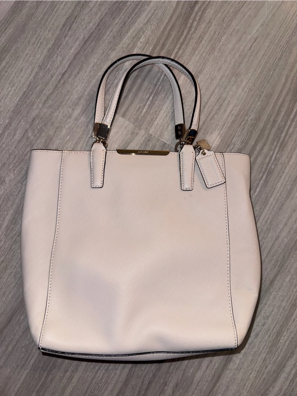 Coach Pale Pink Structured Tote